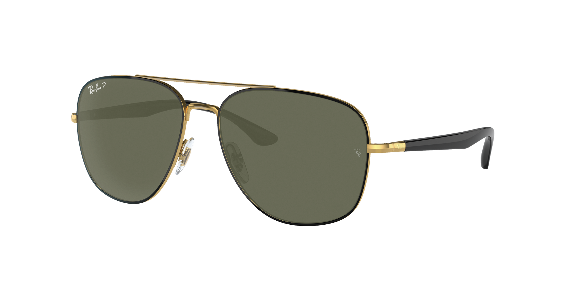 BLACK ON GOLD, Green, Rayban