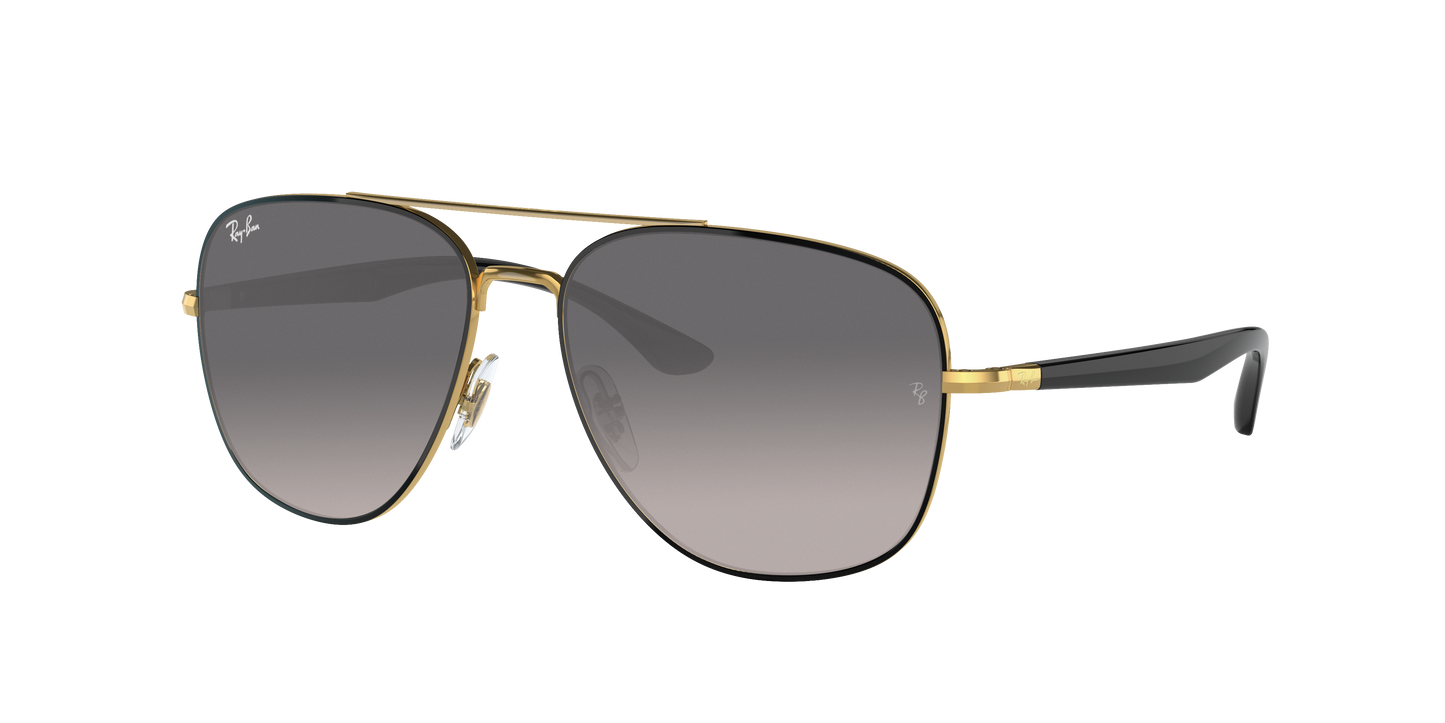 BLACK ON GOLD, Grey Gradient-Polarized, Rayban