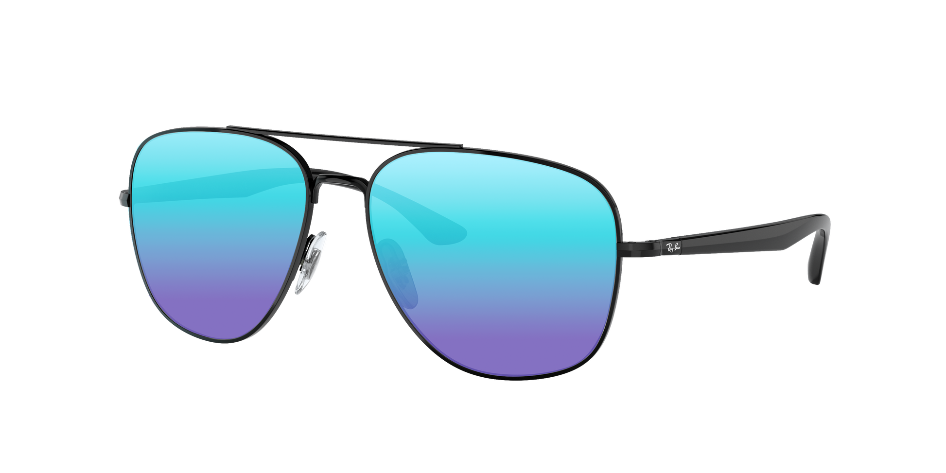 Black, Blue-Mirrored, Sunberryrx