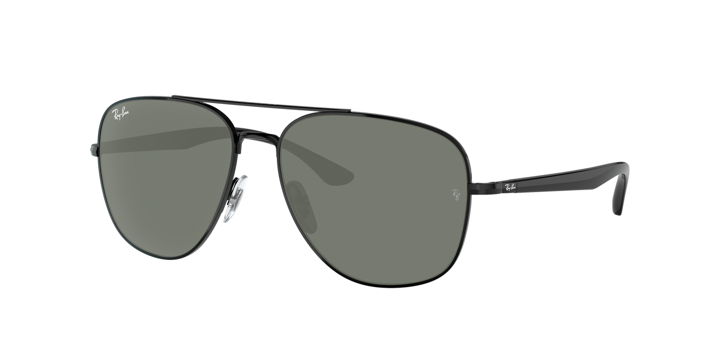 Black, Green-Polarized, Rayban