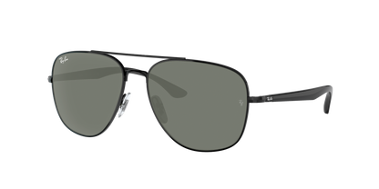 Black, Green-Polarized, Rayban