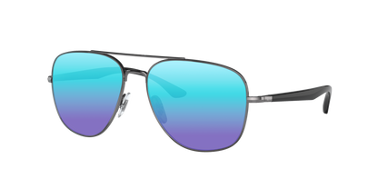 Gunmetal, Blue-Mirrored, Sunberryrx