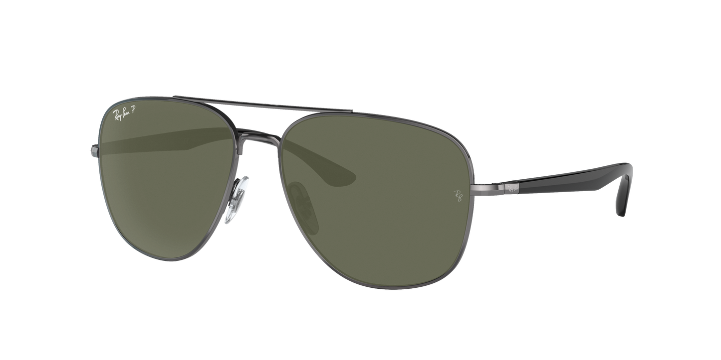 Gunmetal, Green, Rayban
