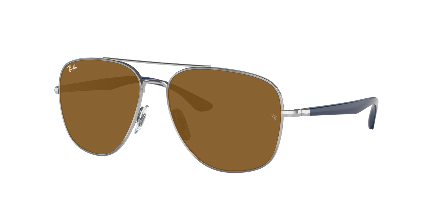SILVER, Brown-Polarized, Rayban