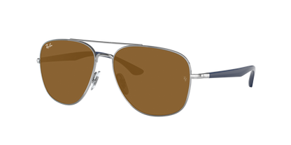 SILVER, Brown-Polarized, Rayban