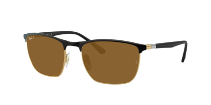 BLACK ON ARISTA, Brown-Polarized, Rayban