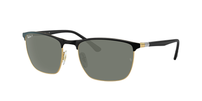 BLACK ON ARISTA, Green-Polarized, Rayban