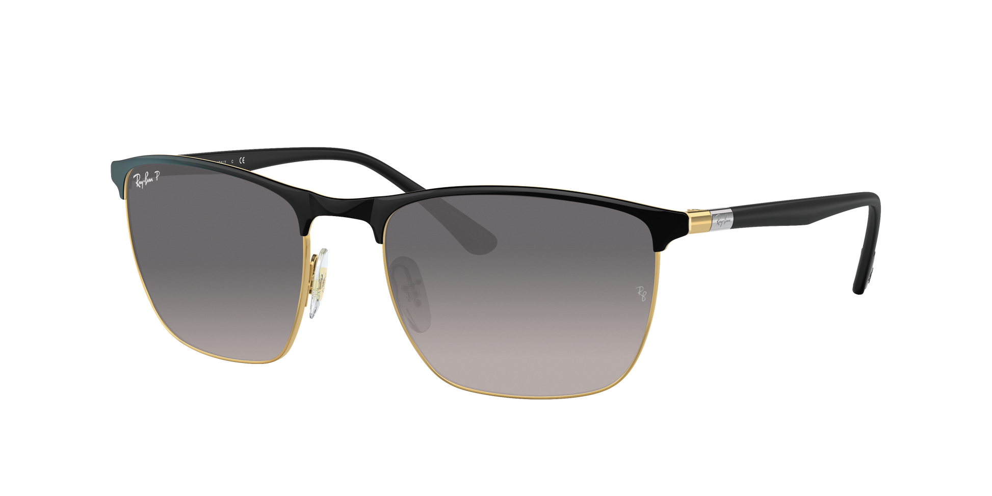 BLACK ON ARISTA, Grey Gradient-Polarized, Rayban