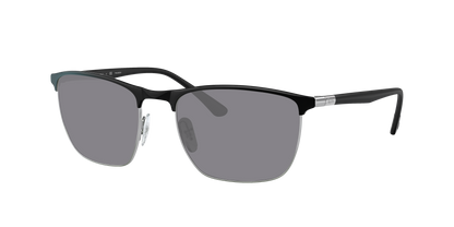 BLACK ON SILVER, Grey-Polarized, Sunberryrx