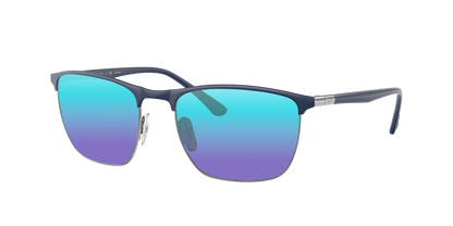 BLUE ON GUNMETAL, Blue-Mirrored, Sunberryrx