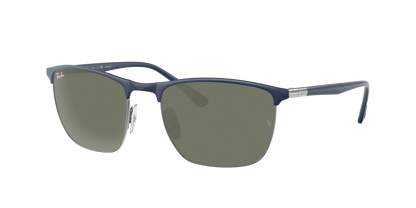 BLUE ON GUNMETAL, Green, Rayban