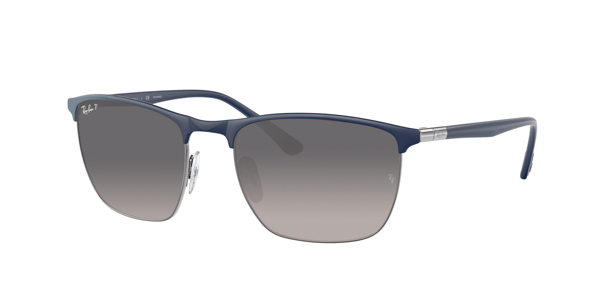 BLUE ON GUNMETAL, Grey Gradient-Polarized, Rayban