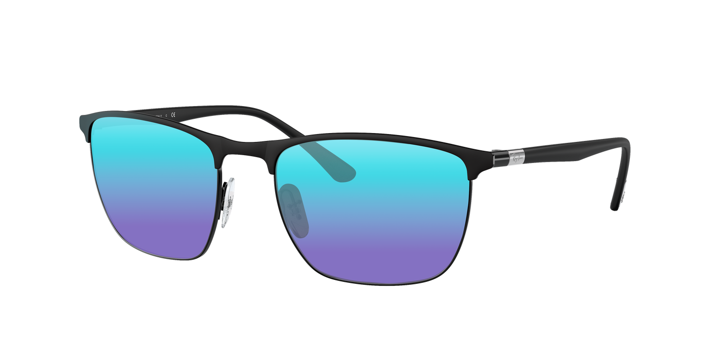 BLACK, Blue-Mirrored, Sunberryrx