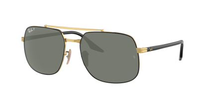 BLACK ON ARISTA, Green-Polarized, Rayban