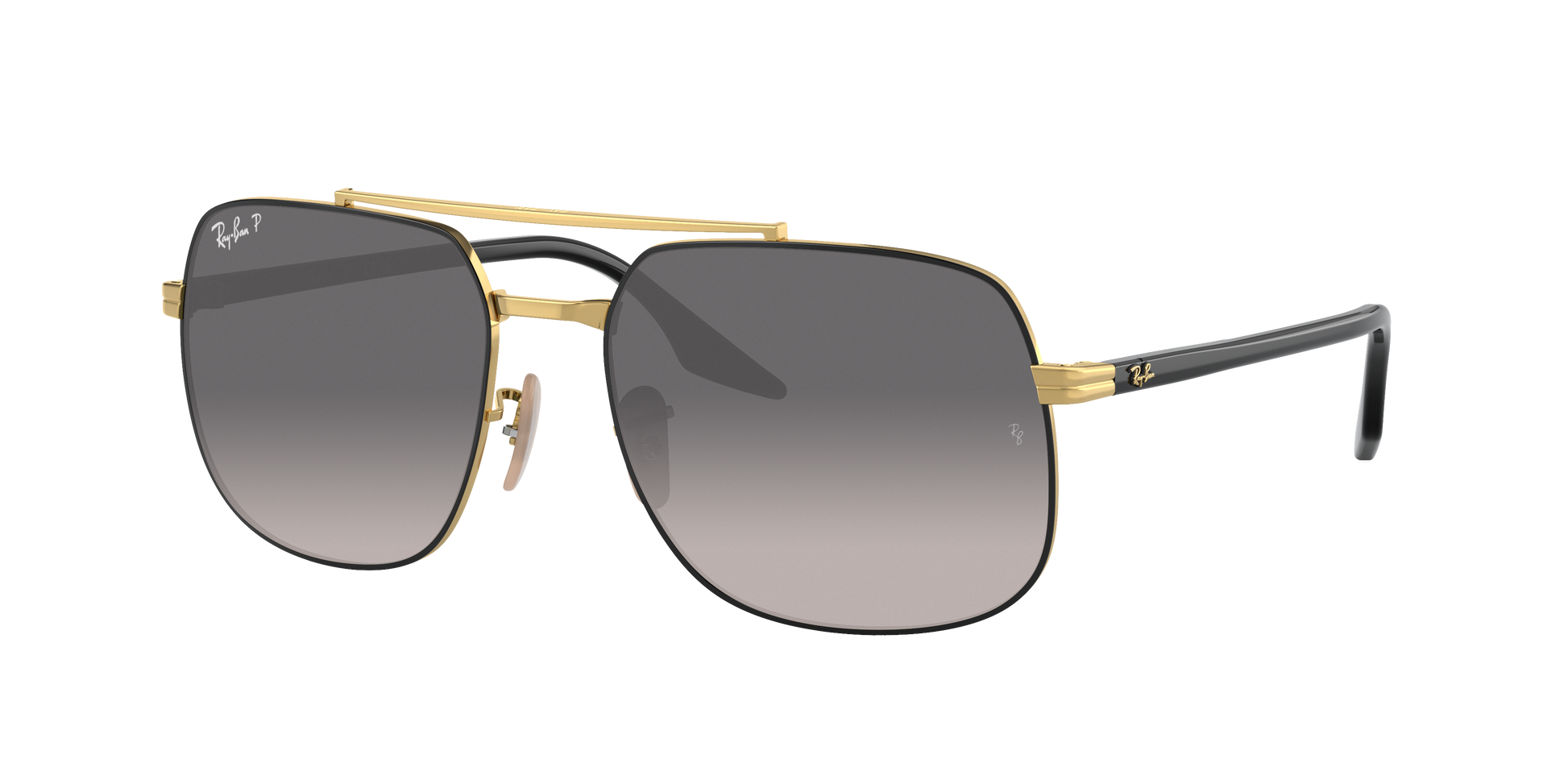 BLACK ON ARISTA, Grey Gradient-Polarized, Rayban