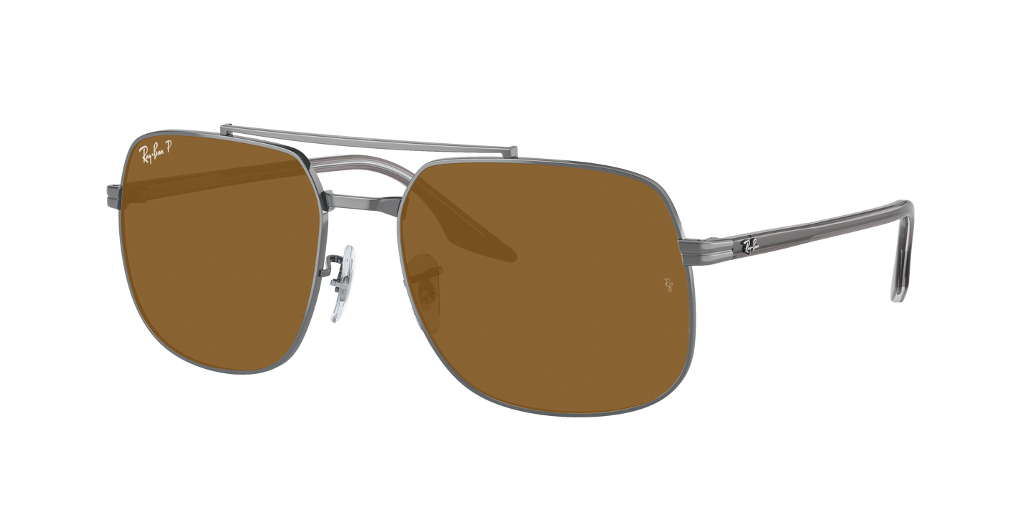 Gunmetal, Brown-Polarized, Rayban