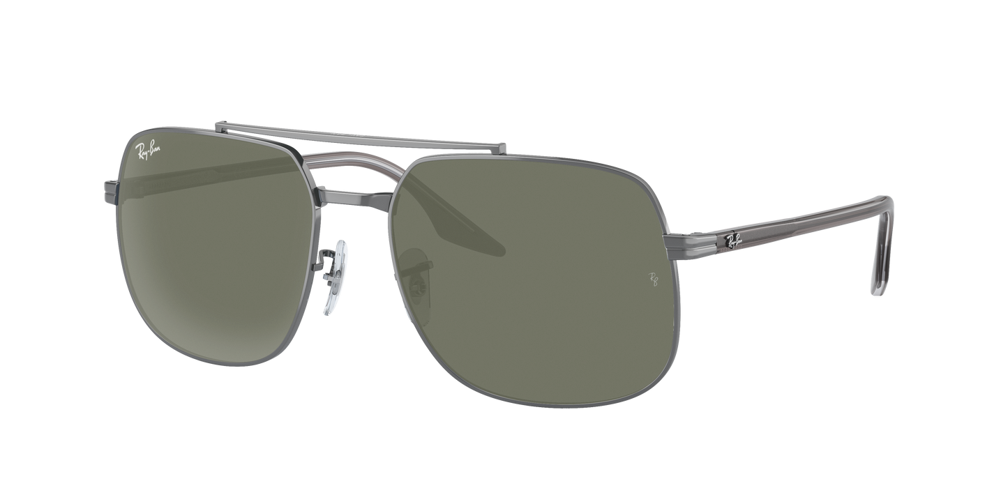 Gunmetal, Green, Rayban