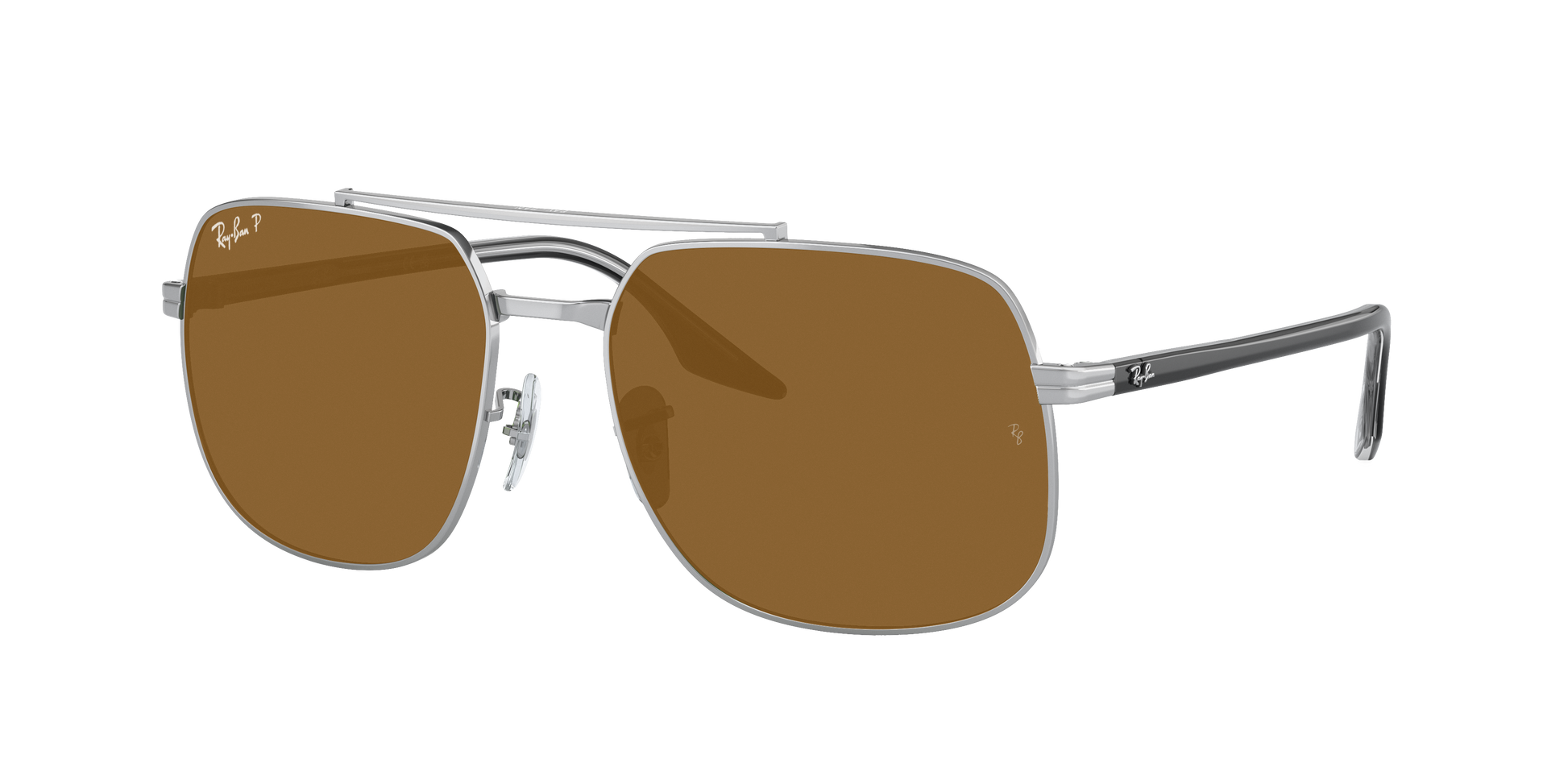 SILVER, Brown-Polarized, Rayban