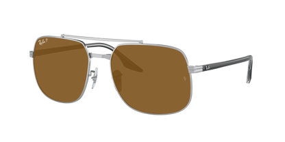 SILVER, Brown-Polarized, Rayban