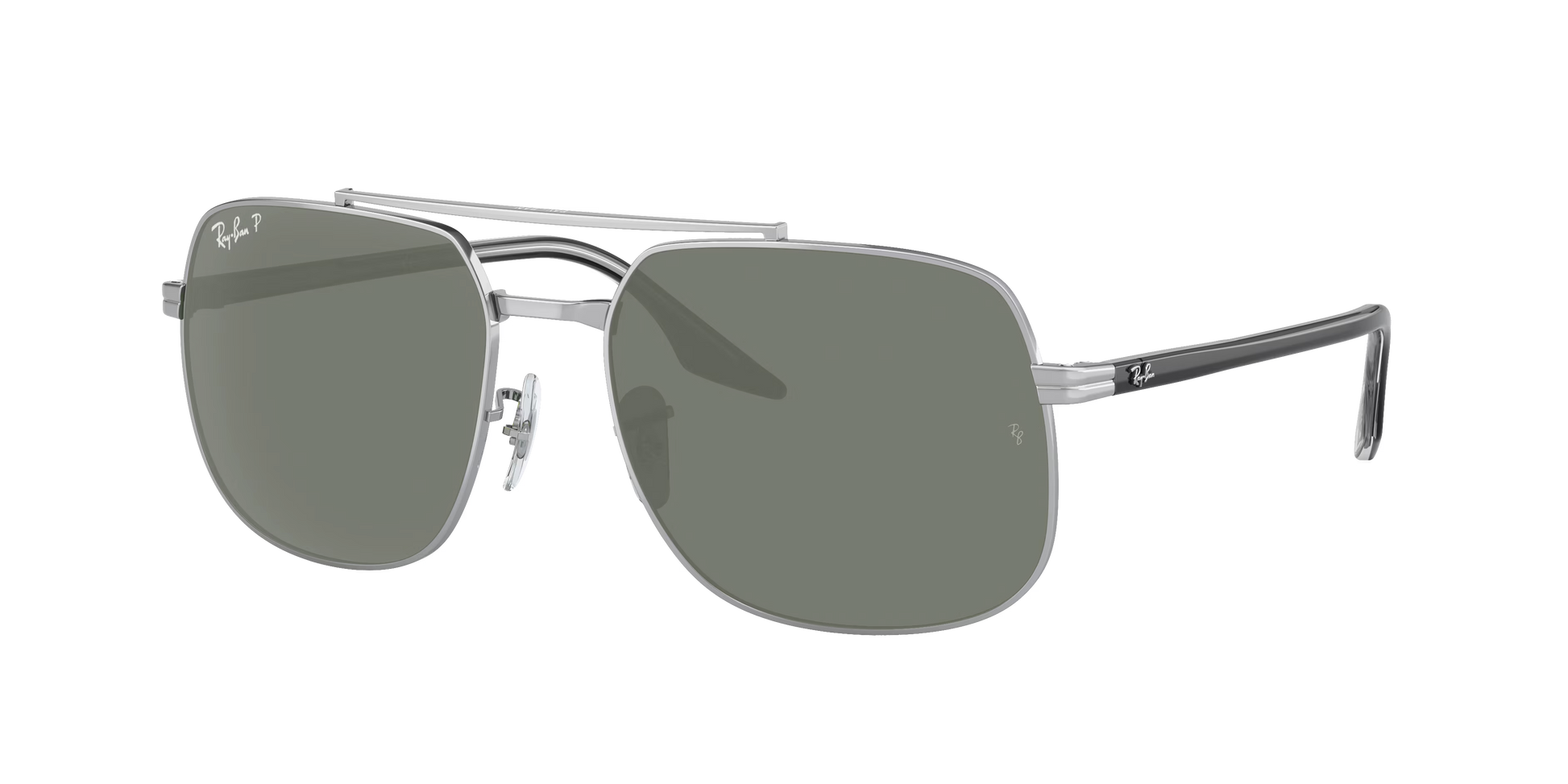 SILVER, Green-Polarized, Rayban