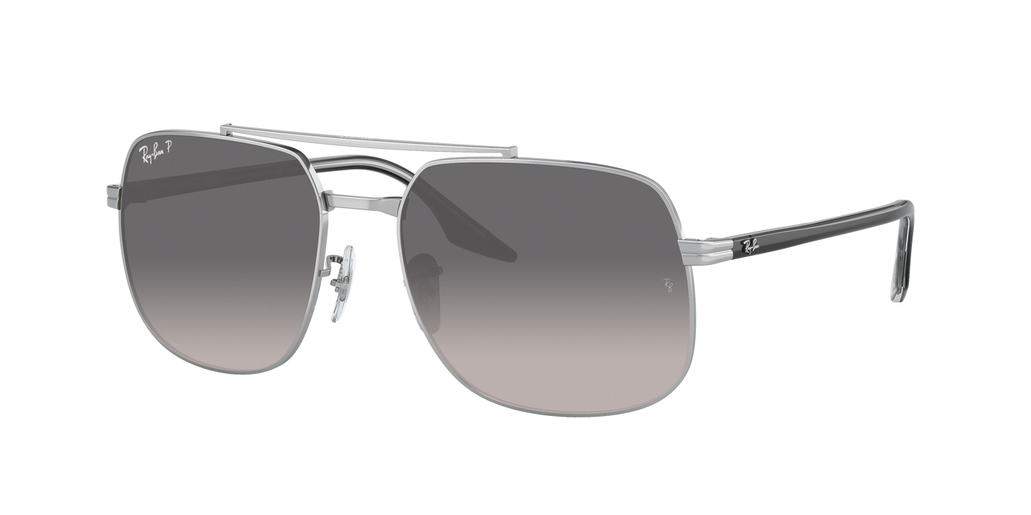 SILVER, Grey Gradient-Polarized, Rayban