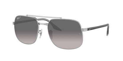 SILVER, Grey Gradient-Polarized, Rayban