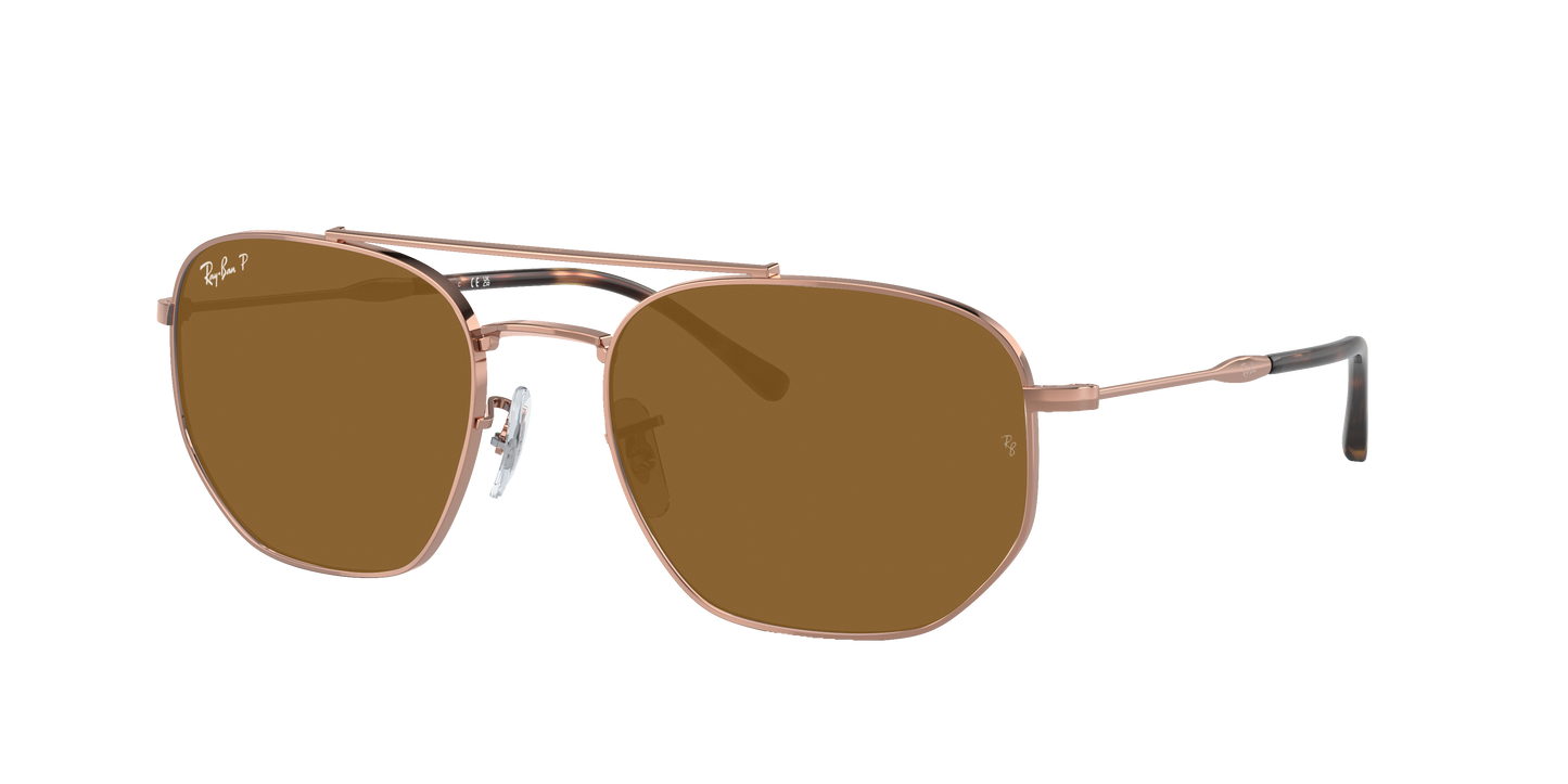 Rose Gold, Brown-Polarized, Rayban