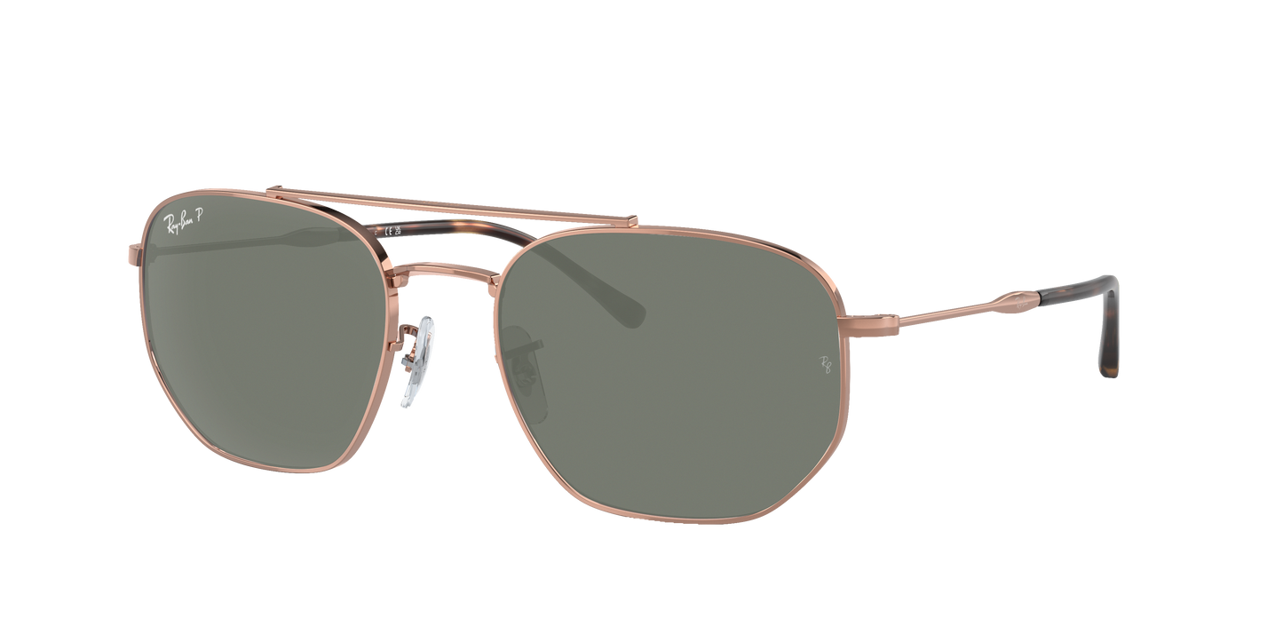 Rose Gold, Green-Polarized, Rayban