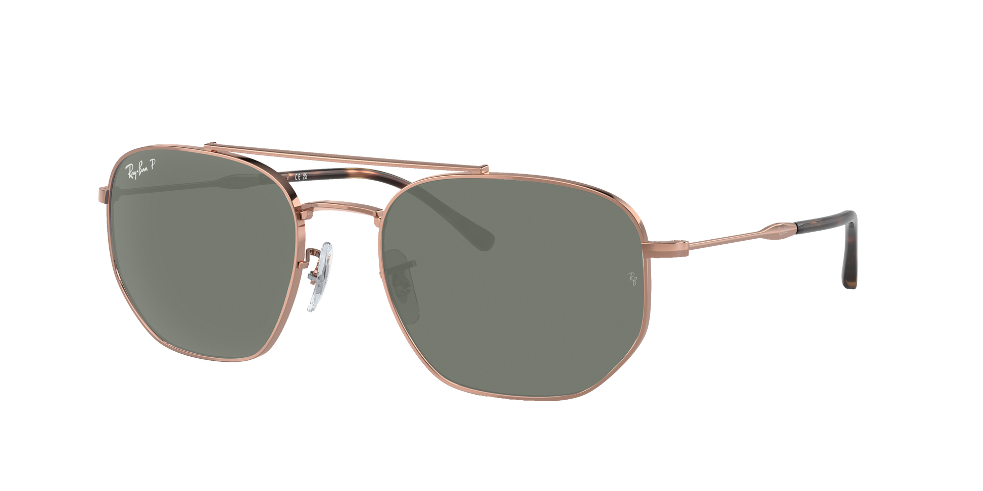Rose Gold, Green-Polarized, Rayban