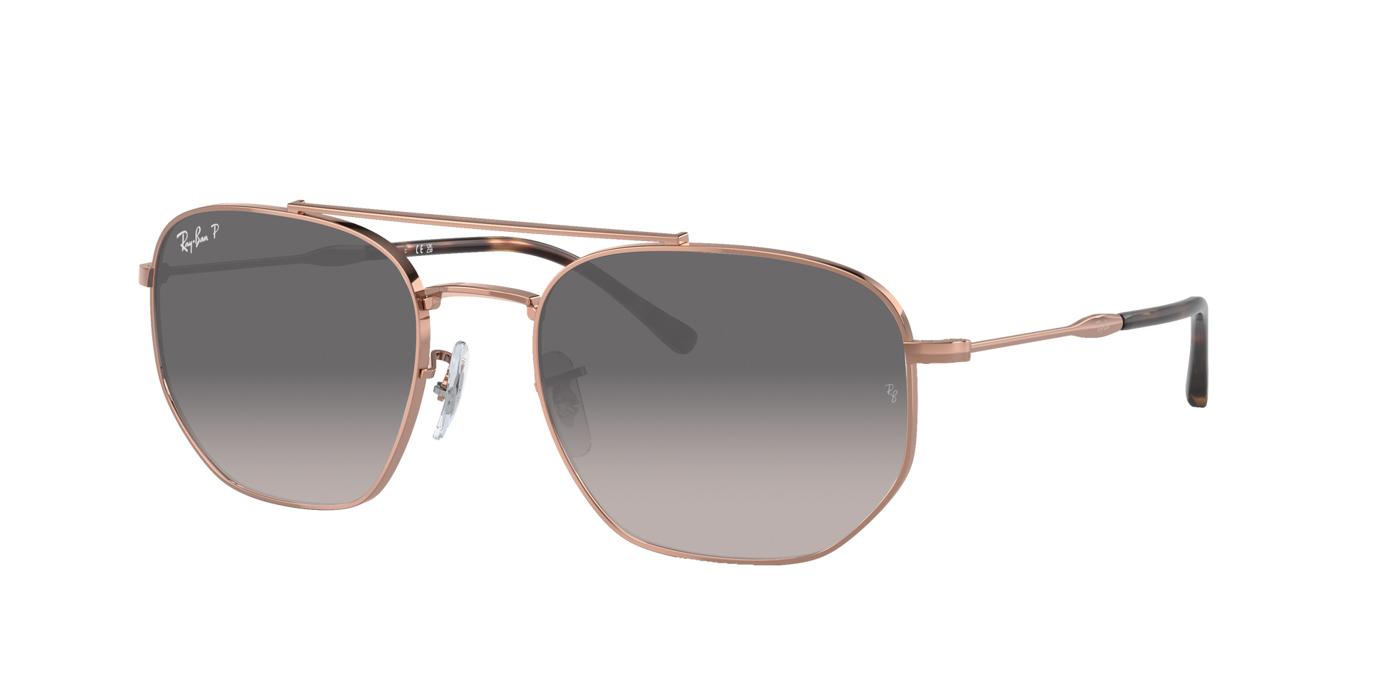 Rose Gold, Grey Gradient-Polarized, Rayban