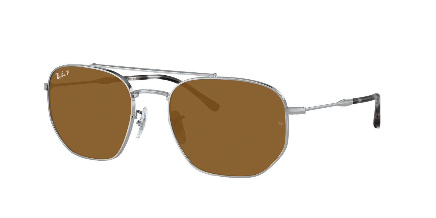 SILVER, Brown-Polarized, Rayban