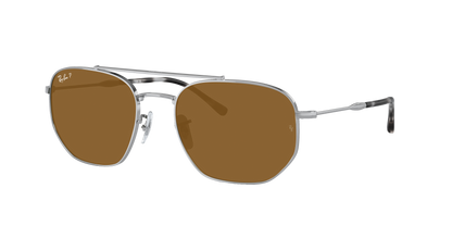 SILVER, Brown-Polarized, Rayban