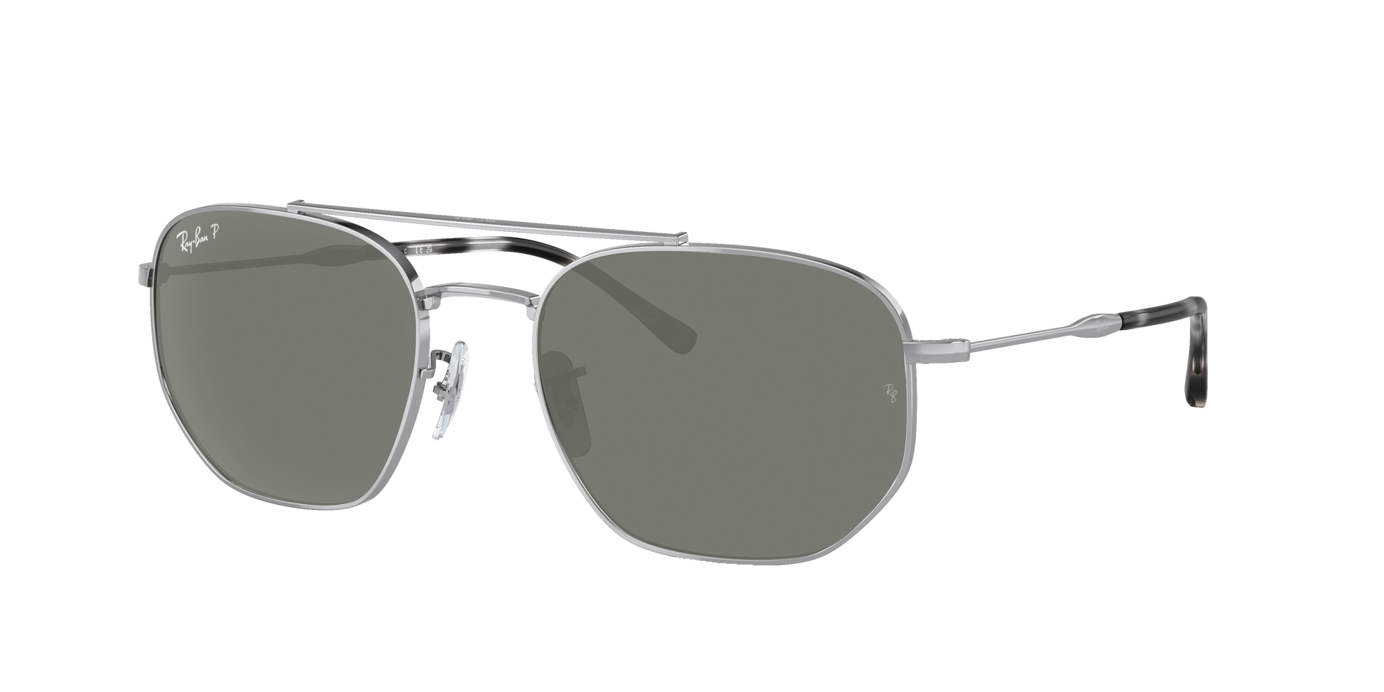SILVER, Green-Polarized, Rayban