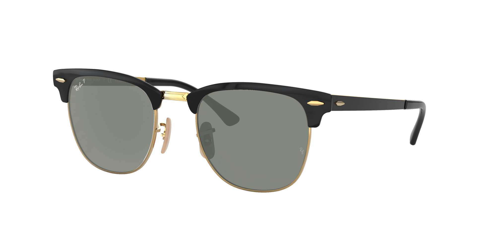 BLACK ON ARISTA, Green-Polarized, Rayban