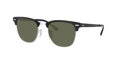 BLACK ON SILVER, Green, Rayban