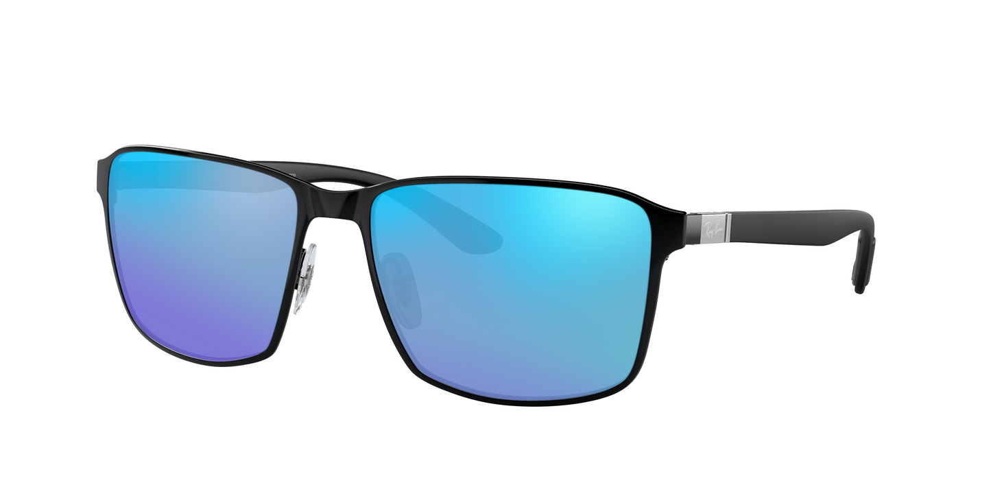 BLACK ON BLACK, Blue-Mirrored, Sunberryrx