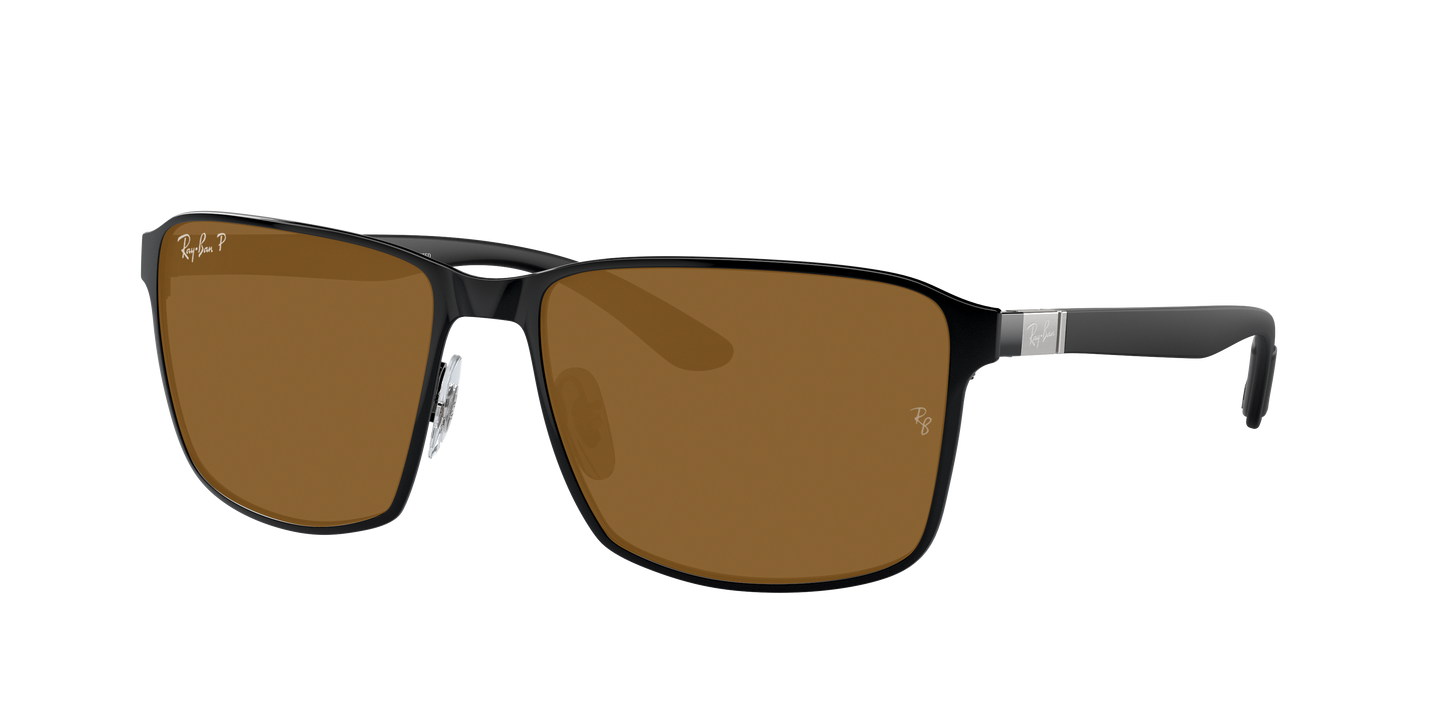 BLACK ON BLACK, Brown-Polarized, Rayban