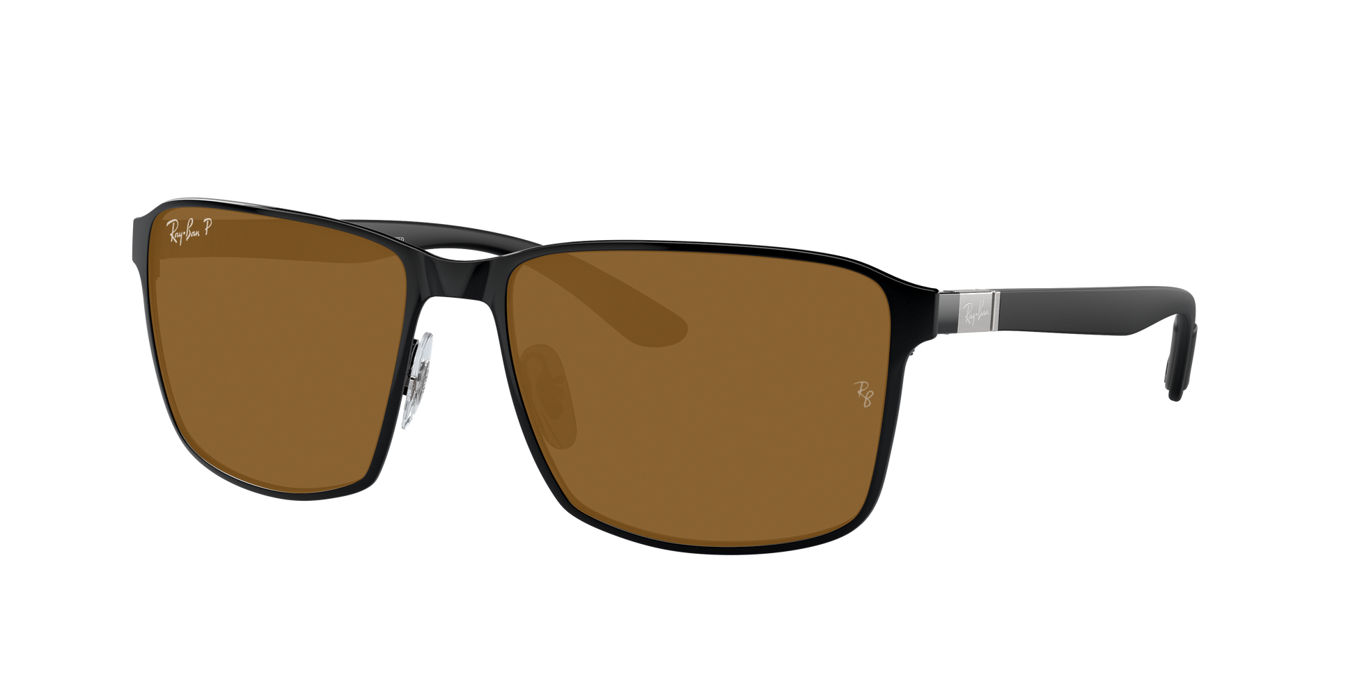 BLACK ON BLACK, Brown-Polarized, Rayban