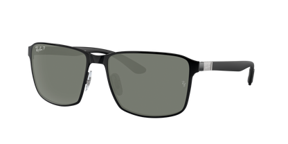 BLACK ON BLACK, Green-Polarized, Rayban