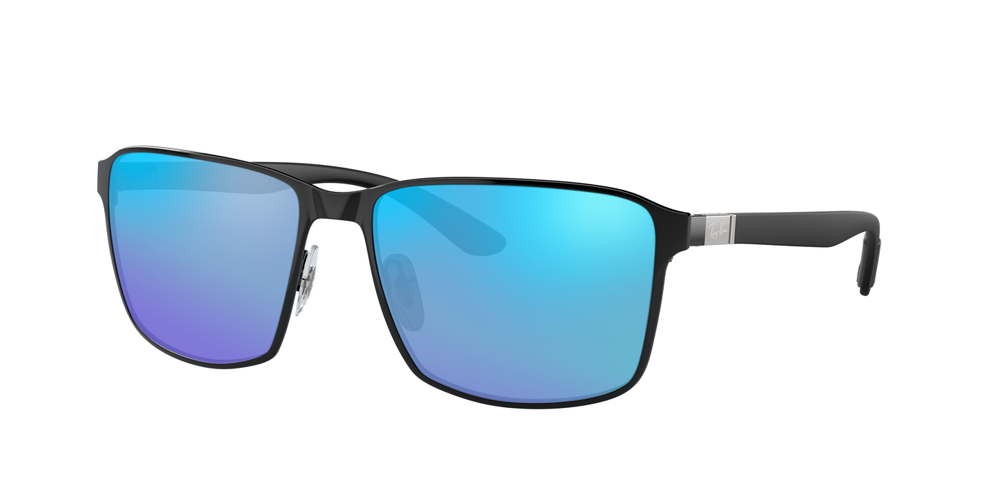 BLACK ON BLACK, Blue-Mirrored, Sunberryrx