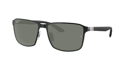 BLACK ON BLACK, Green-Polarized, Rayban
