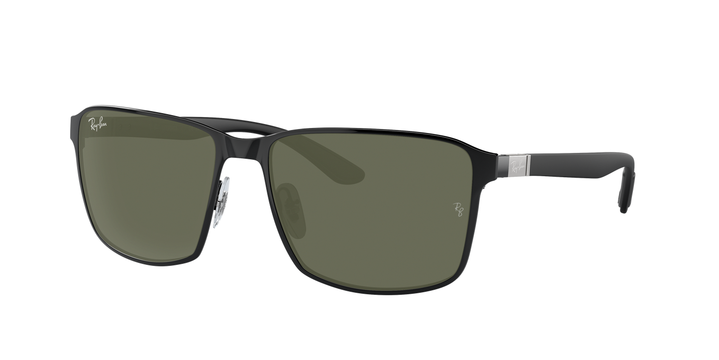 BLACK ON BLACK, Green, Rayban