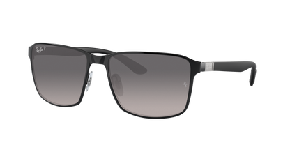 BLACK ON BLACK, Grey Gradient-Polarized, Rayban