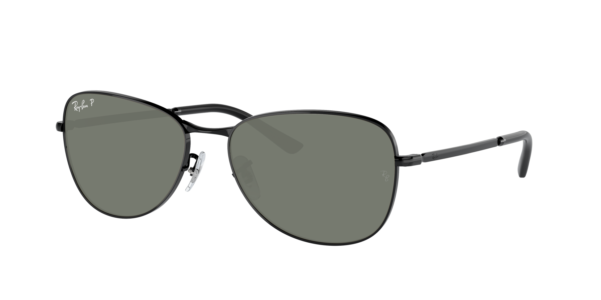 Black, Green-Polarized, Rayban