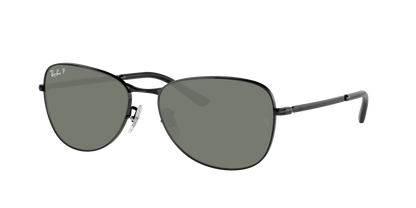 Black, Green-Polarized, Rayban