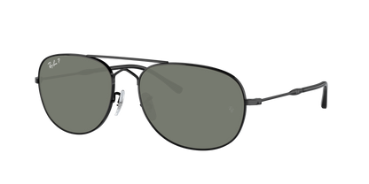 Black, Green-Polarized, Rayban