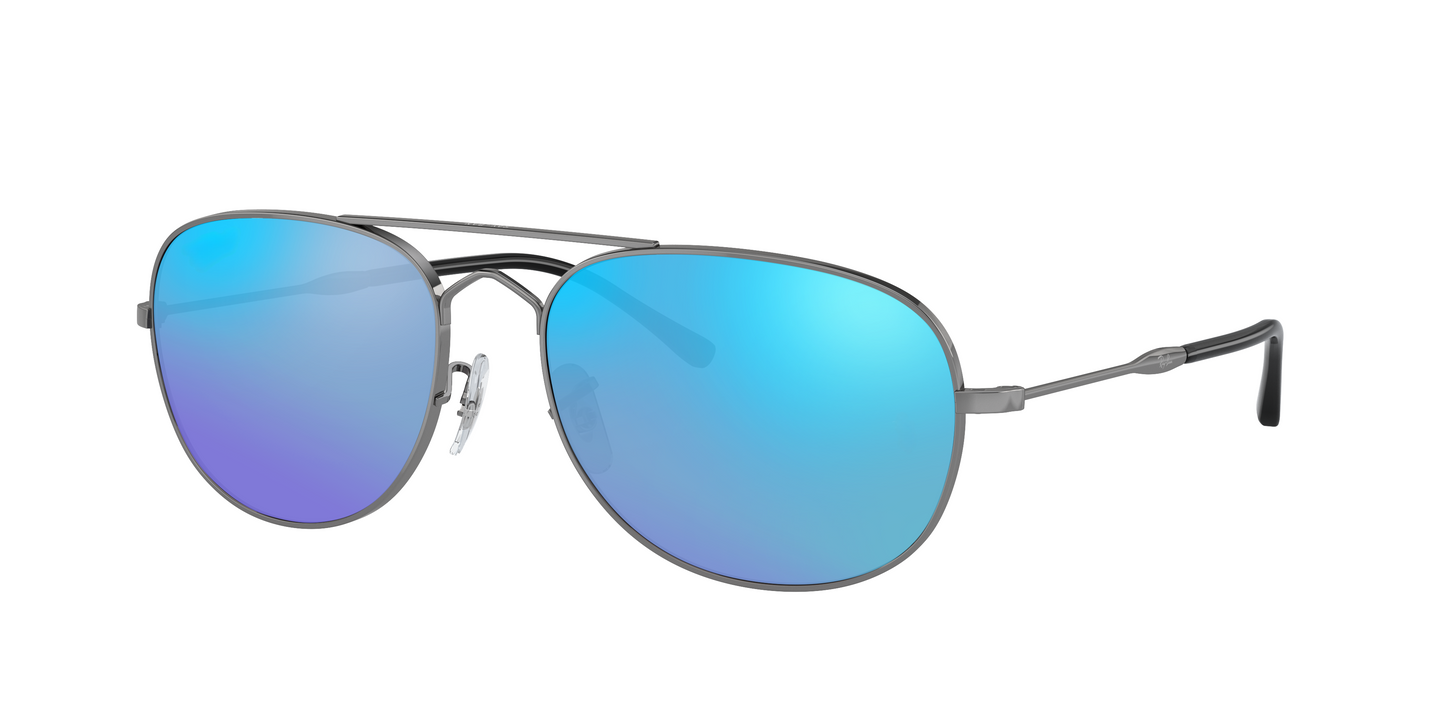 Gunmetal, Blue-Mirrored, Sunberryrx