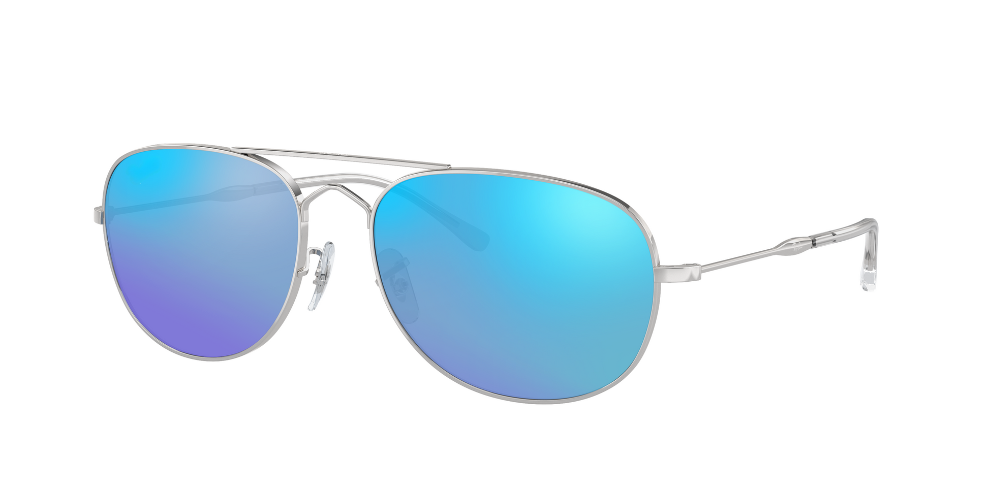 SILVER, Blue-Mirrored, Sunberryrx