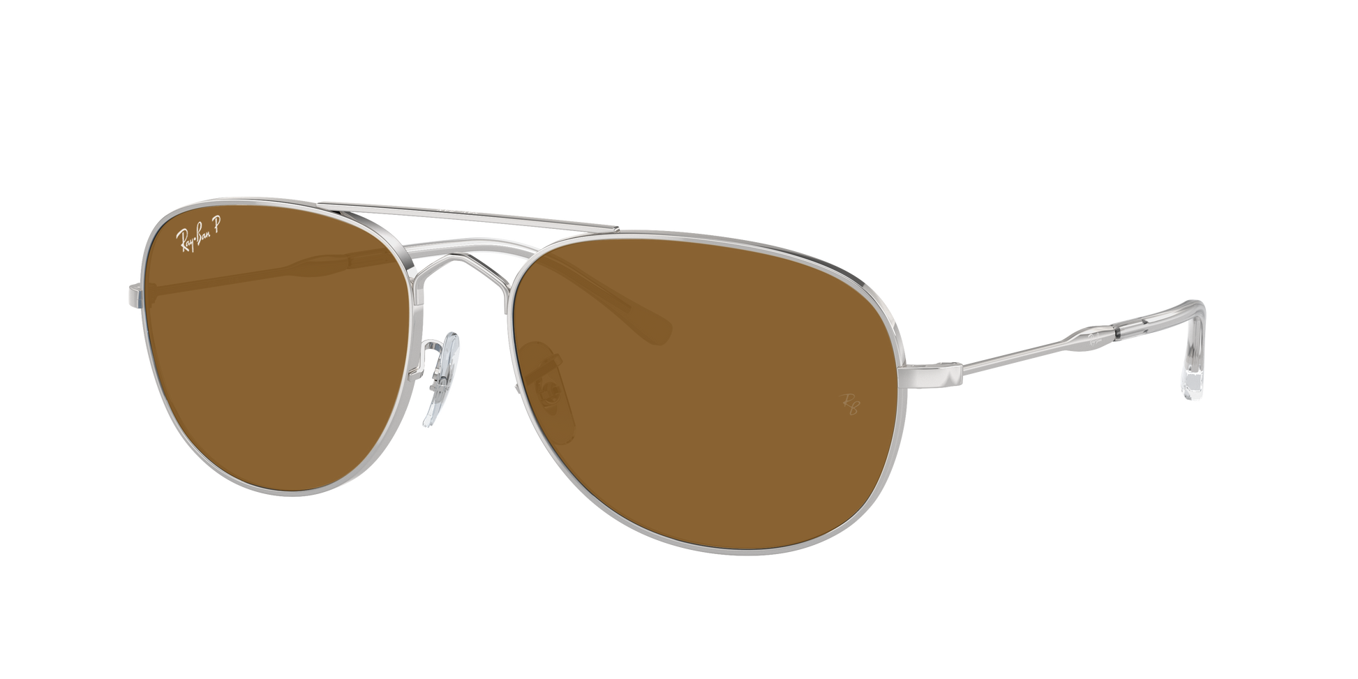 SILVER, Brown-Polarized, Rayban