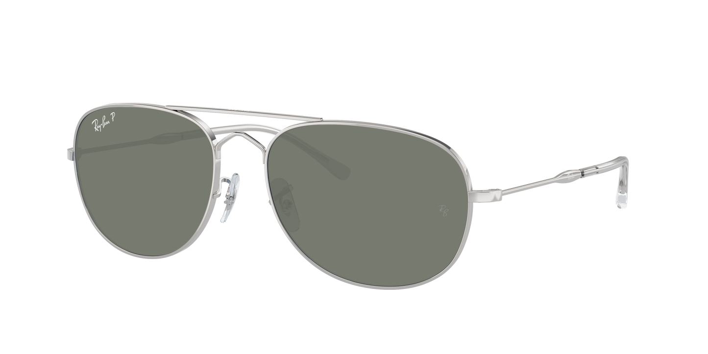 SILVER, Green-Polarized, Rayban